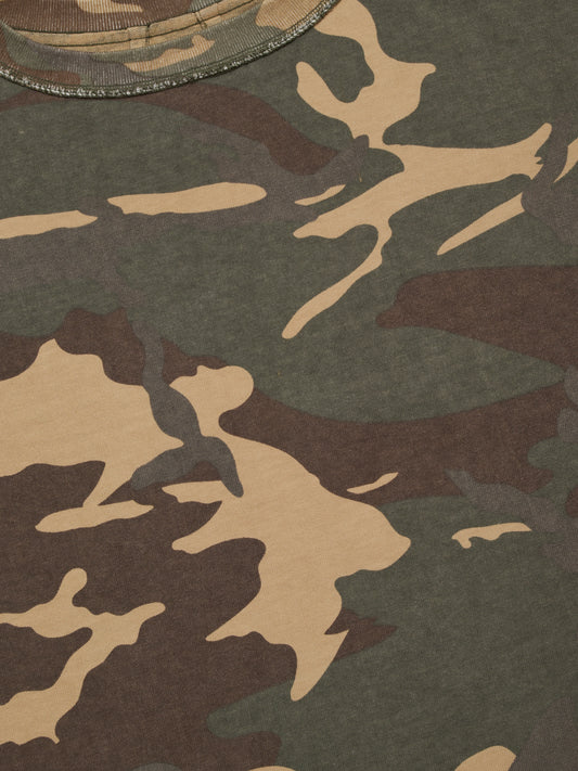 CAMO DOUBLE-LAYERED TEE