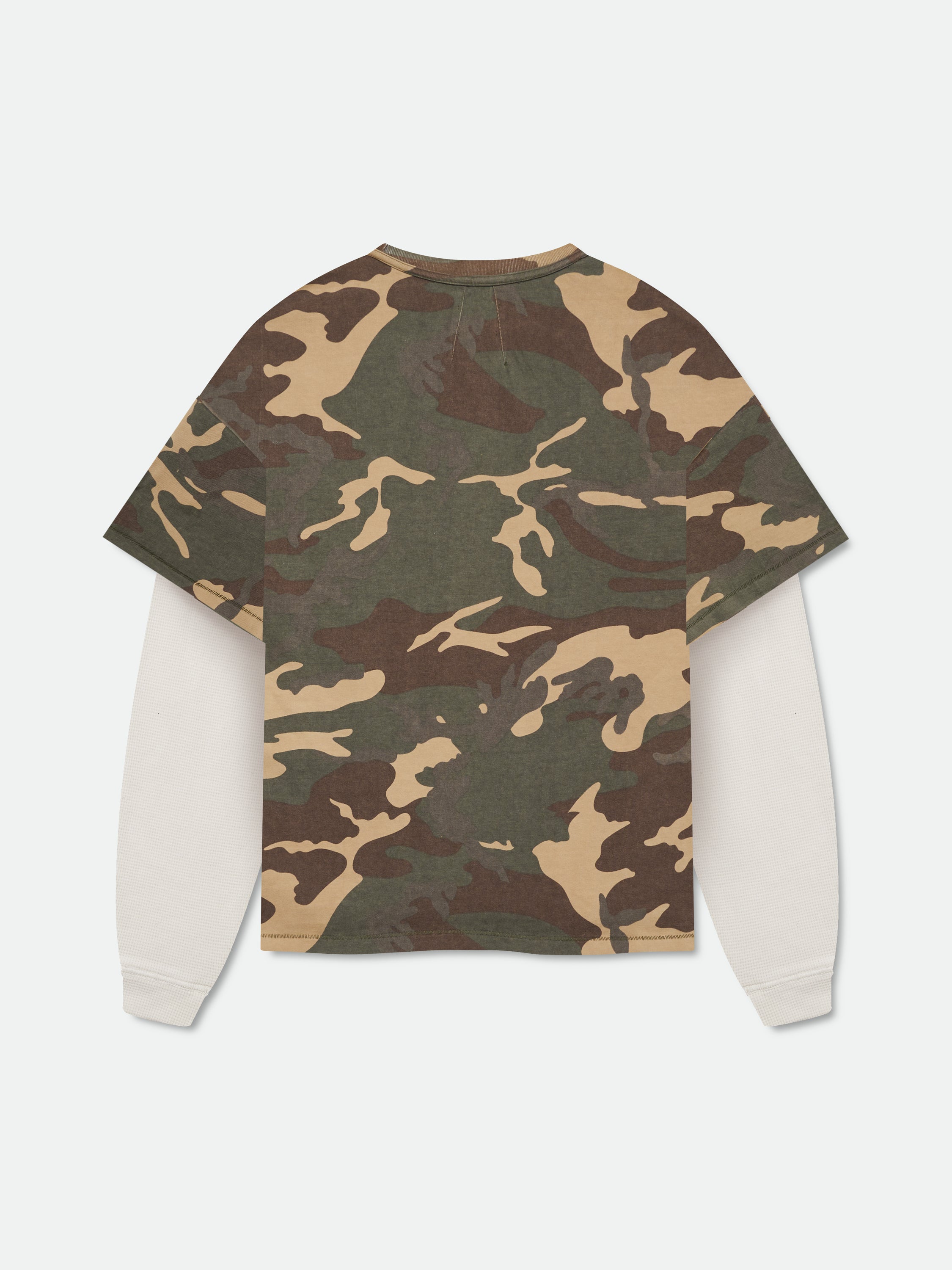 CAMO DOUBLE-LAYERED TEE