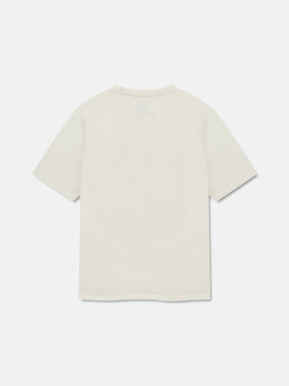 Vintage white “American Spirit” eagle tee with a plain back, back view