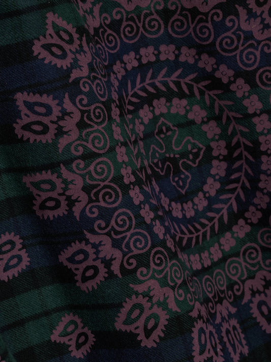 PAISLEY FLANNEL BOXY SHIRT