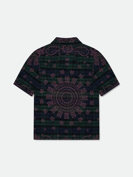 PAISLEY FLANNEL BOXY SHIRT