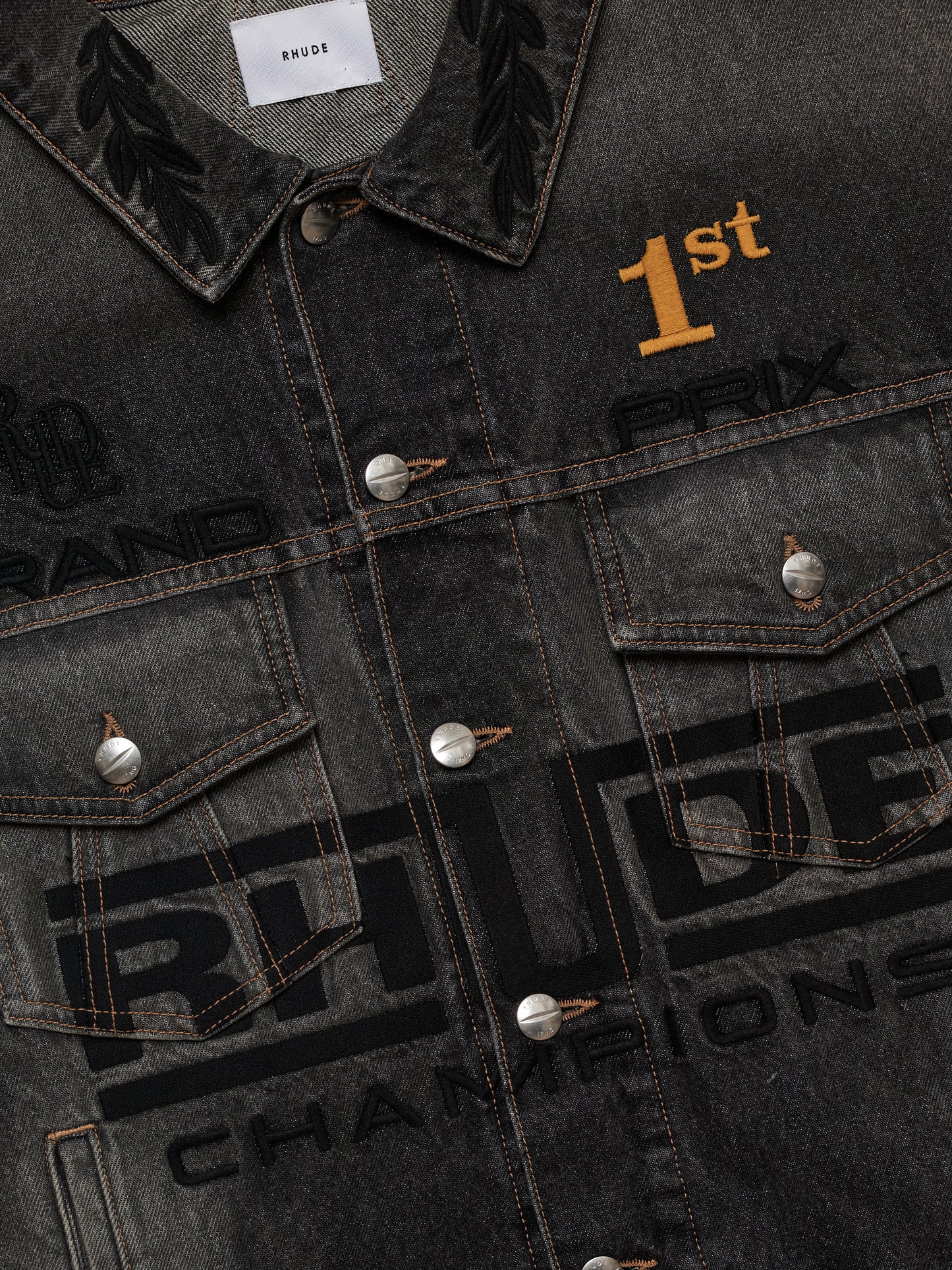 TIRE DENIM TRUCKER JACKET