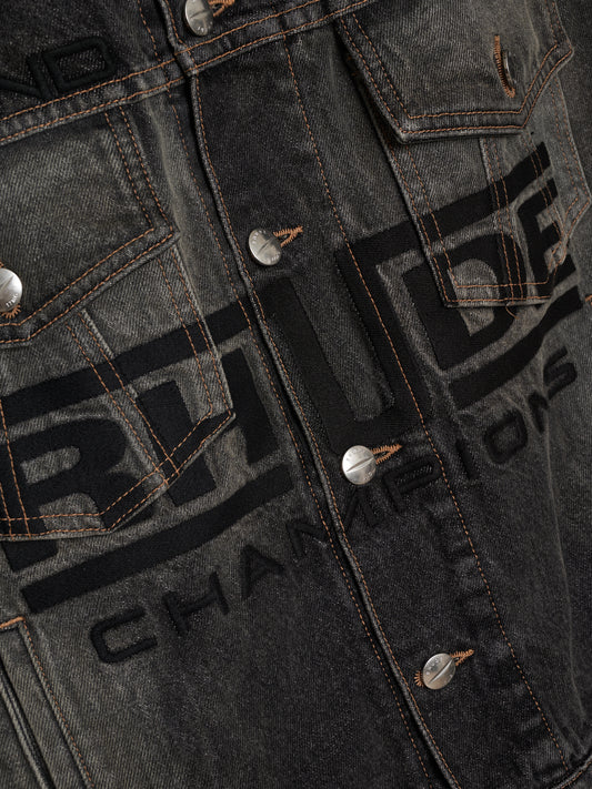 TIRE DENIM TRUCKER JACKET