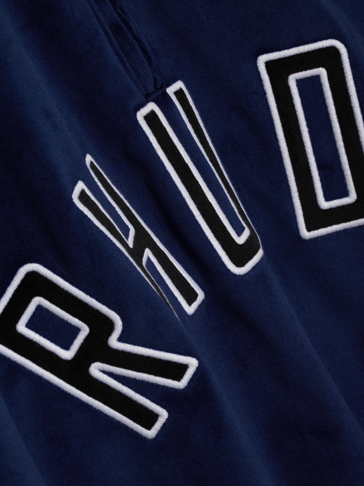 VELOUR TRACK QUARTER ZIP-UP