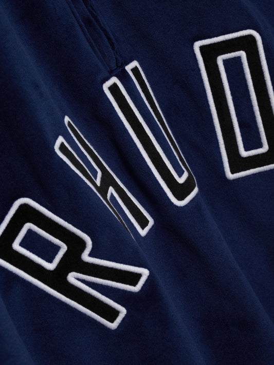 VELOUR TRACK QUARTER ZIP-UP