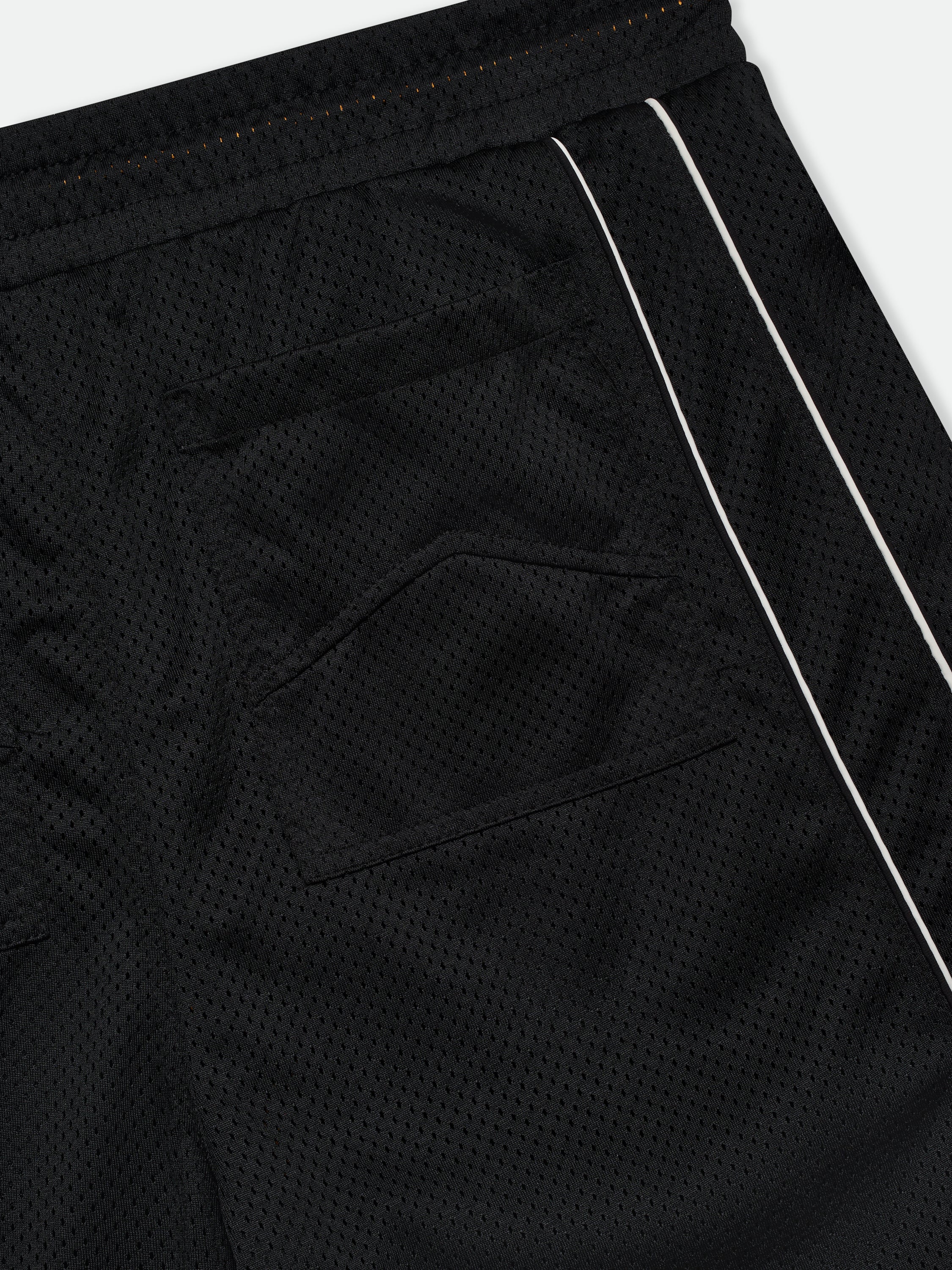 BAGGY COLLEGIATE LOGO SHORT – R H U D E