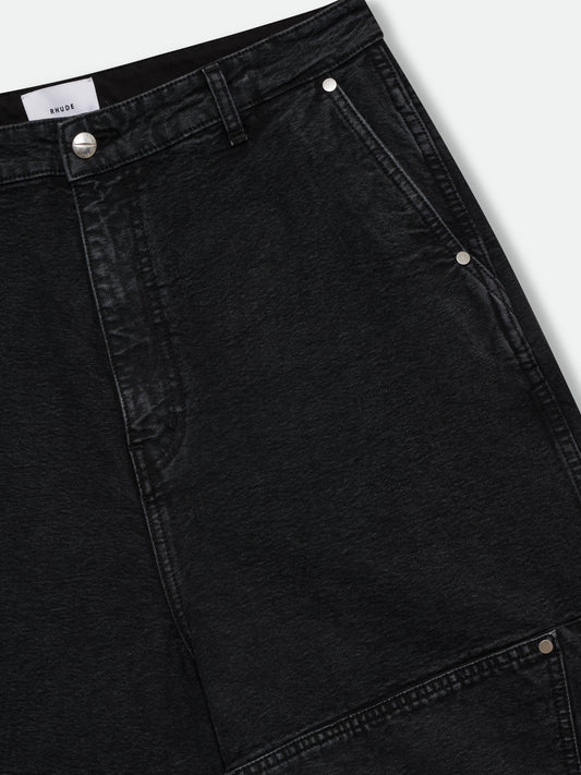 WASHED CANVAS REZA SHORT