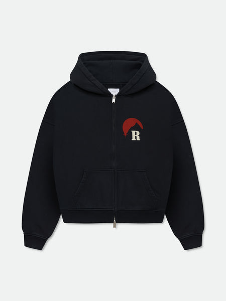 Sweat à Capuche Rhude Moonlight - Noir - Taille M - Quart Zip - Neuf Avec Étiquette