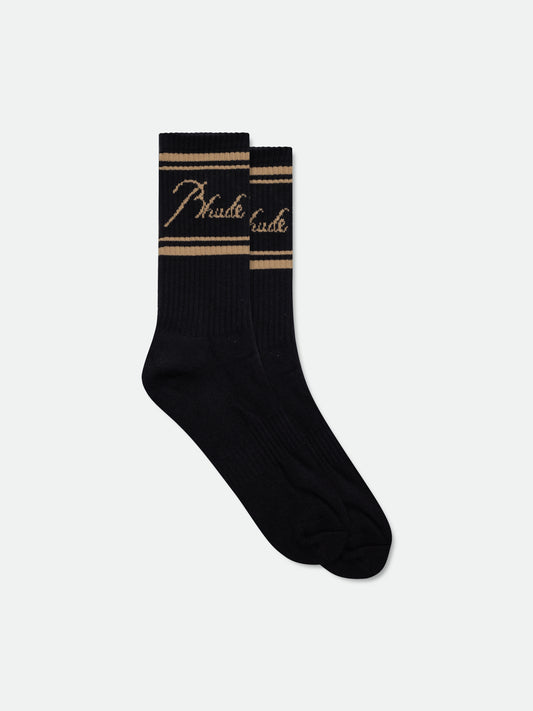 RHUDE SCRIPT LOGO SOCK