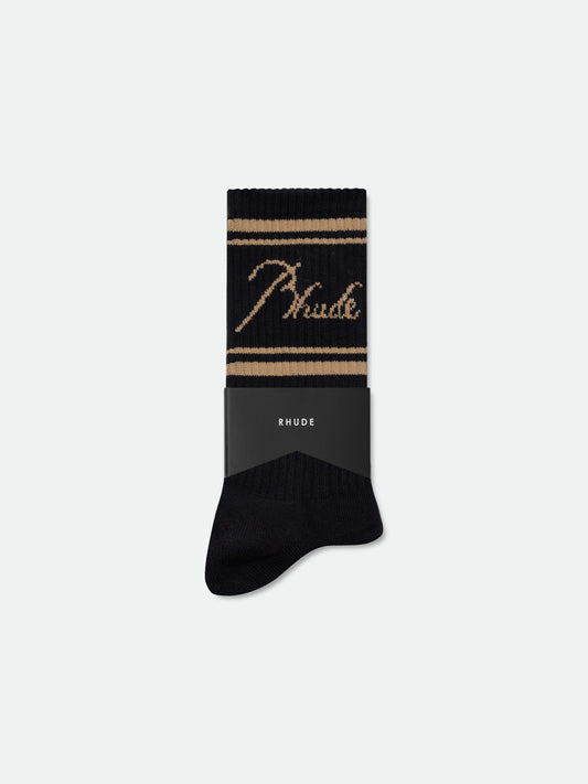 RHUDE SCRIPT LOGO SOCK