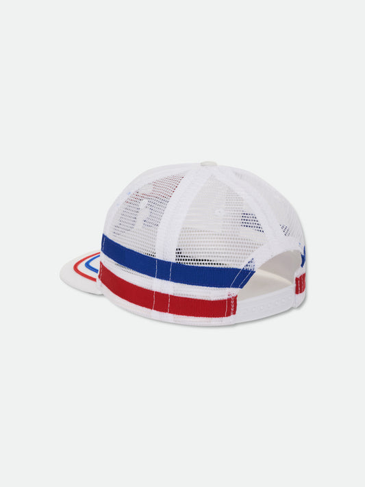 SPLIT PETROL LOGO MESH TRUCKER HAT