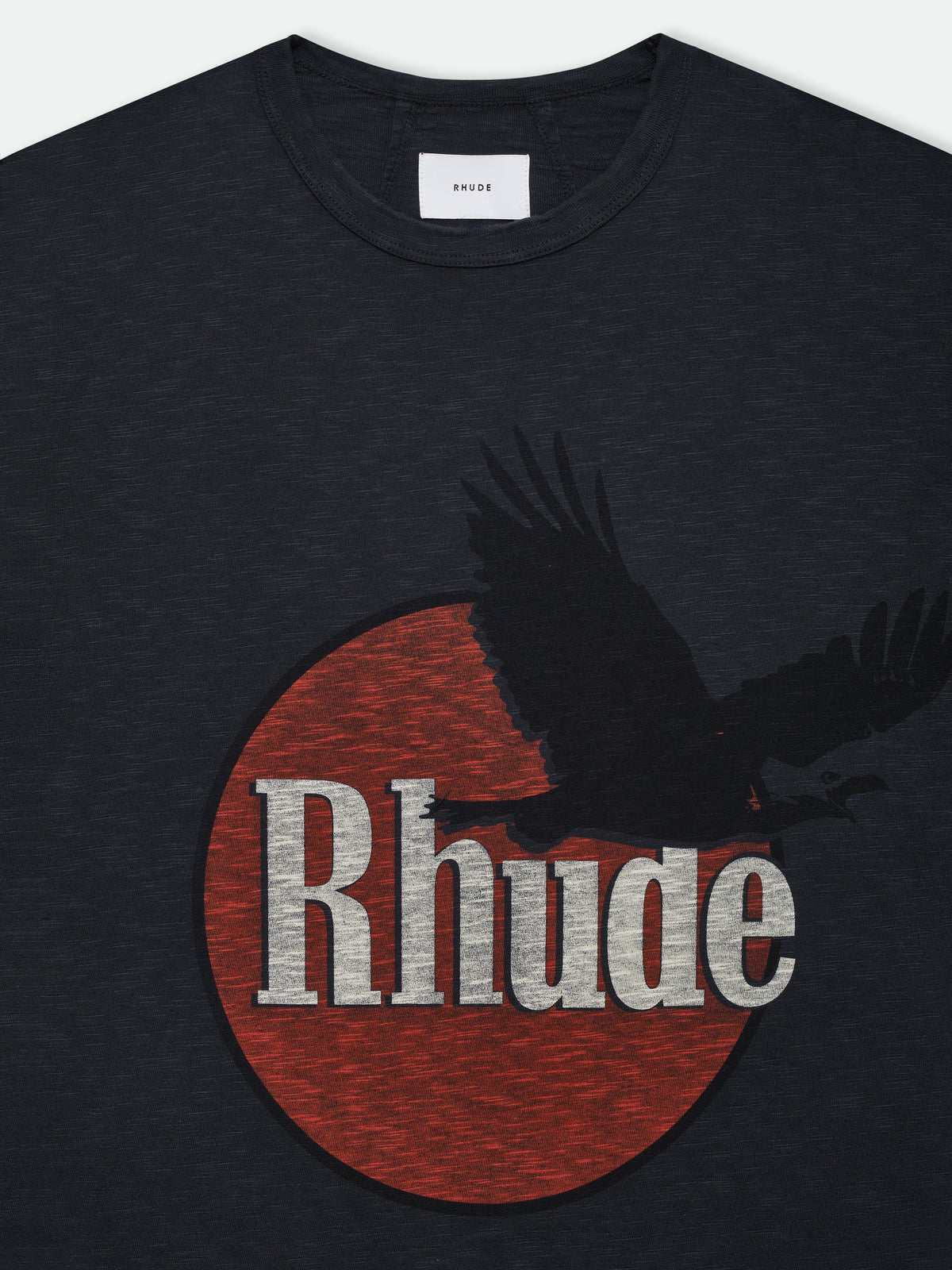 RHUDE EAGLE LOGO SLUB TEE – R H U D E