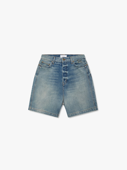 BOXY TRAXEDO DENIM SHORT