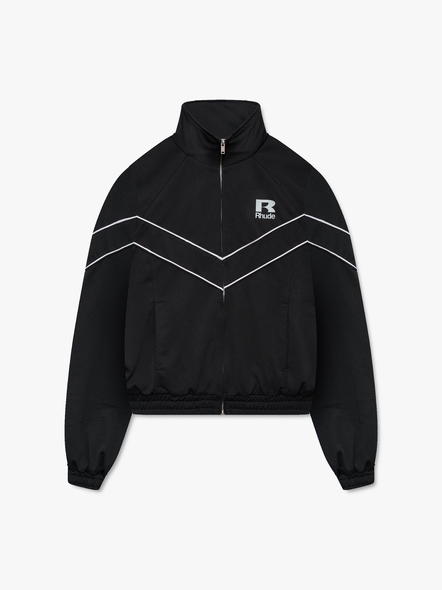 RHUDE MESH PIPING RAGLAN TRACK JACKET