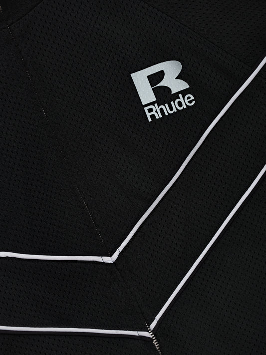 RHUDE MESH PIPING RAGLAN TRACK JACKET
