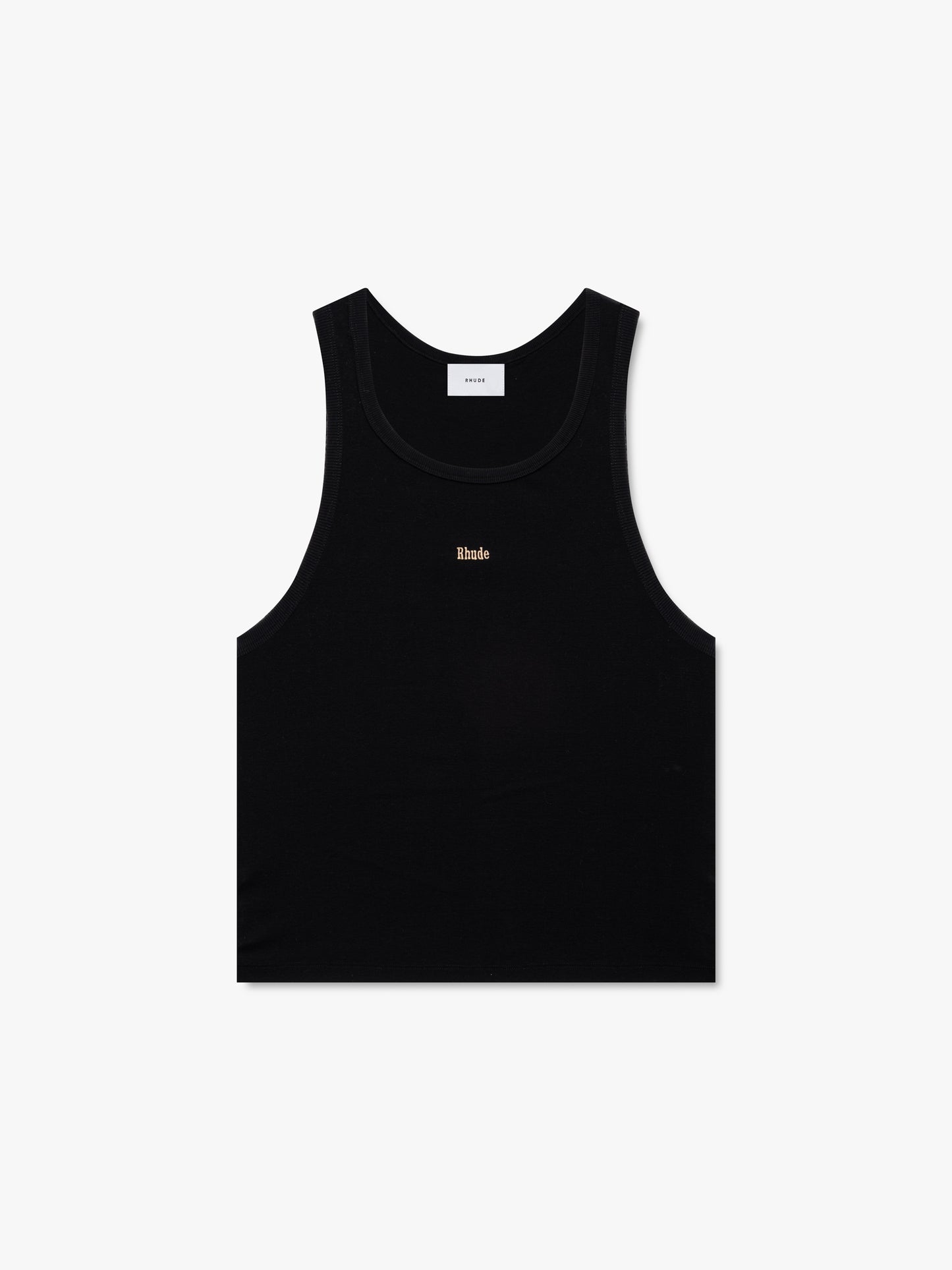 LOGO RIBBED TANK TOP