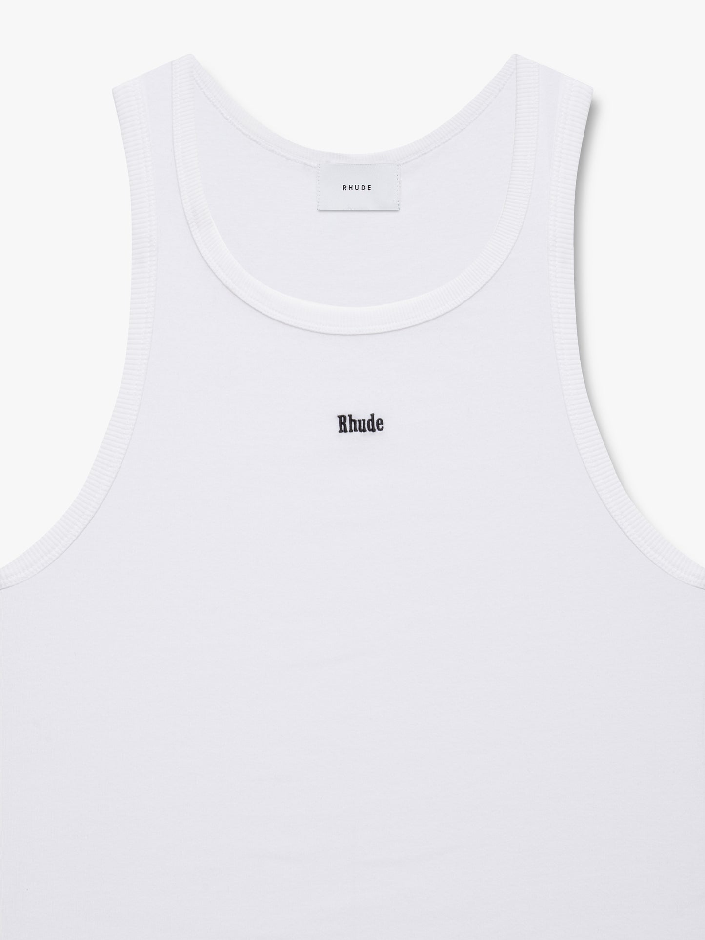 LOGO RIBBED TANK TOP
