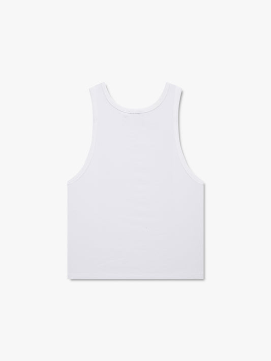 LOGO RIBBED TANK TOP