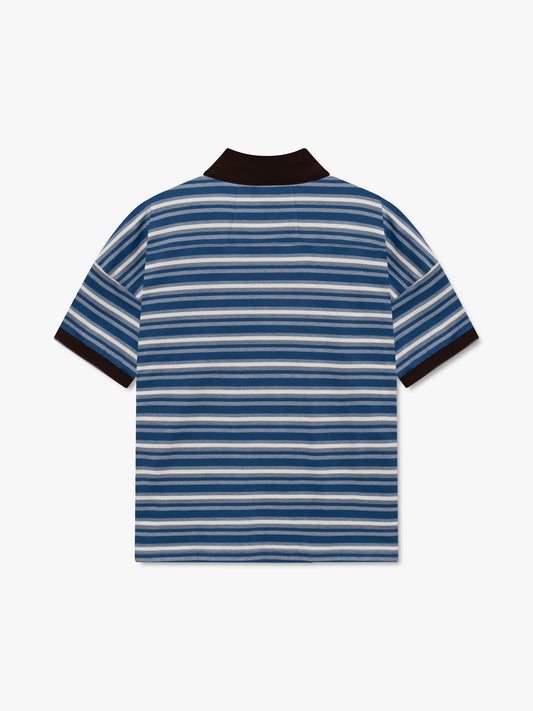 FONTAINE STRIPED SS POLO SHIRT