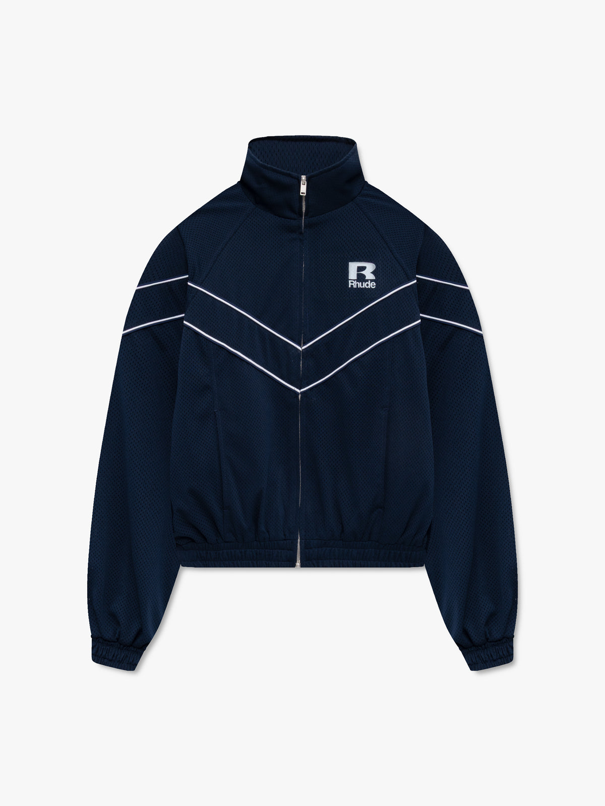 RHUDE MESH PIPING RAGLAN TRACK JACKET