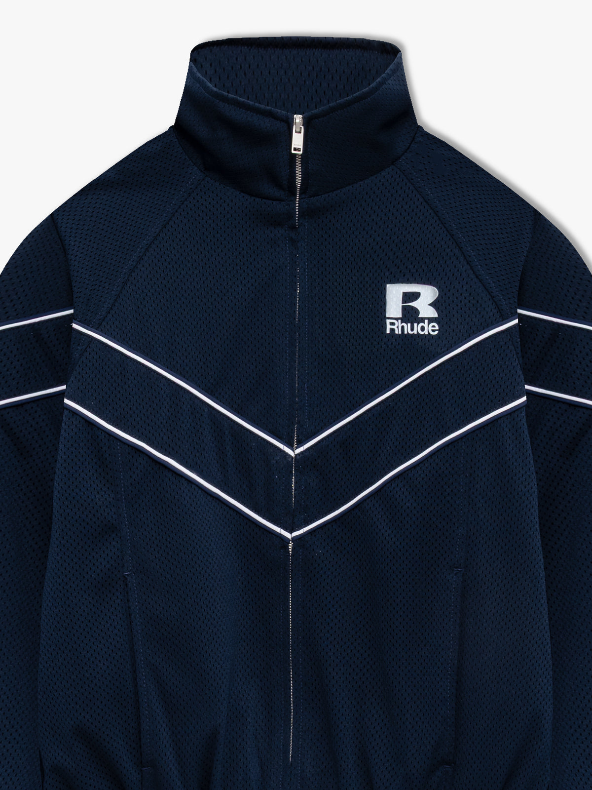 RHUDE MESH PIPING RAGLAN TRACK JACKET