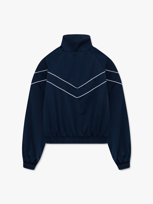 RHUDE MESH PIPING RAGLAN TRACK JACKET