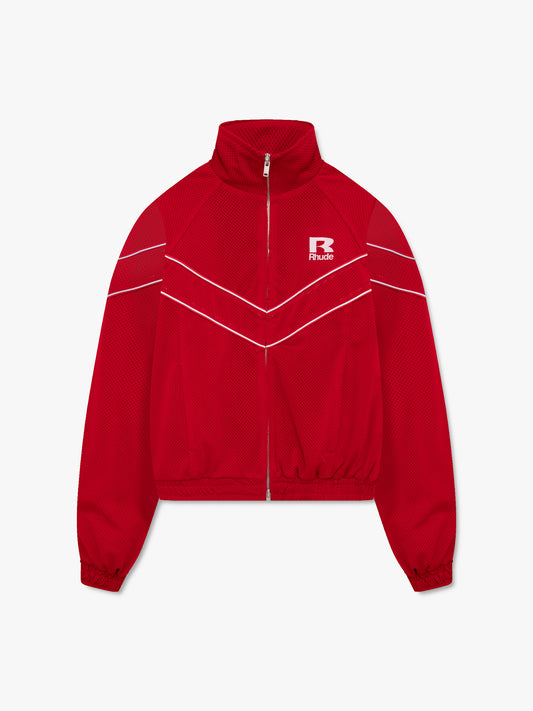 RHUDE MESH PIPING RAGLAN TRACK JACKET