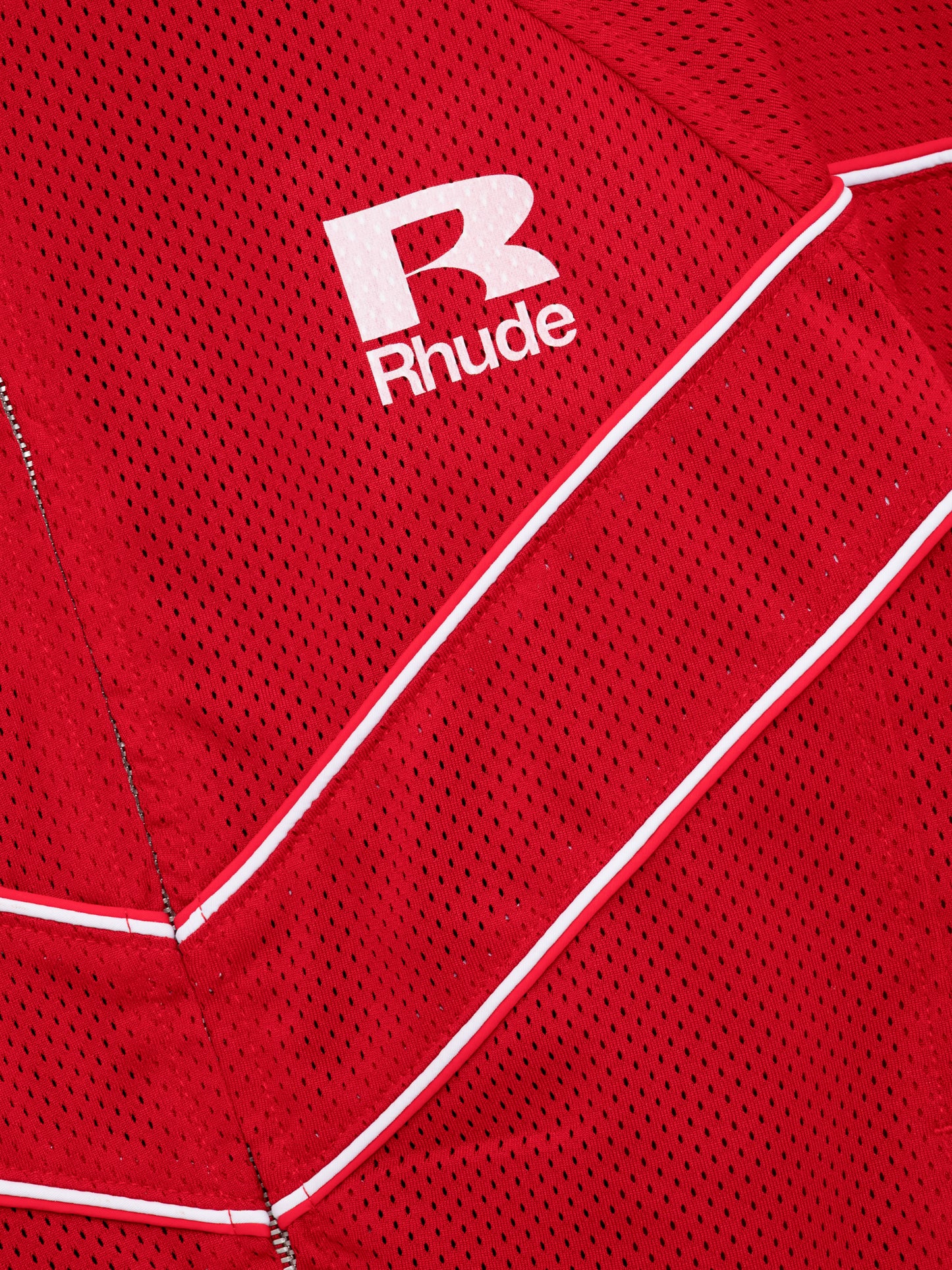 RHUDE MESH PIPING RAGLAN TRACK JACKET
