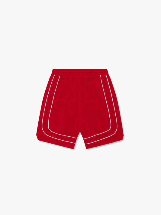 RHUDE MESH PIPING BAGGY TRACK SHORT