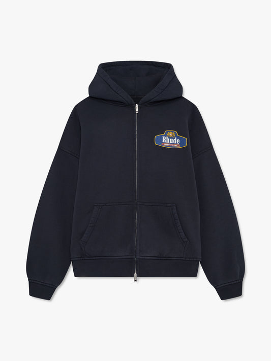 RACING CREST ZIP-UP HOODIE