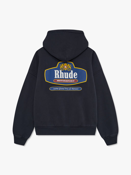 RACING CREST ZIP-UP HOODIE