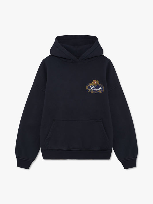 RHUDE SAFARI CREST HOODIE