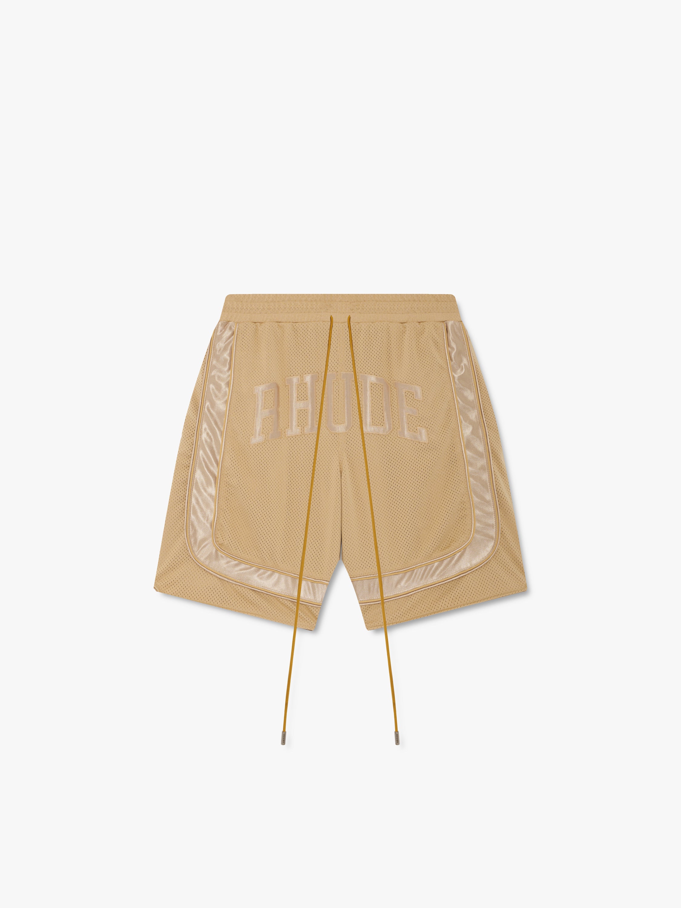 BAGGY COLLEGIATE LOGO SHORT – R H U D E