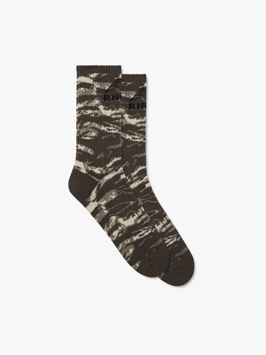 RHUDE TIGER CAMO FOOTY SOCK