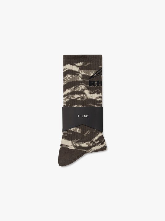 RHUDE TIGER CAMO FOOTY SOCK