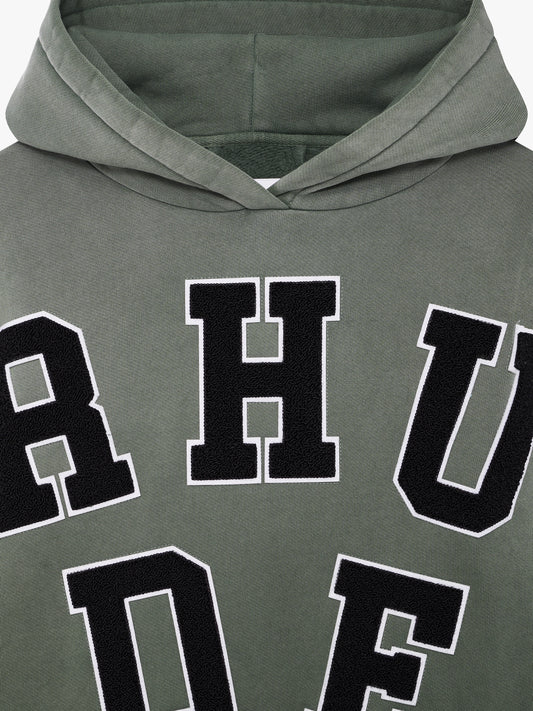 RHUDE CHENILLE PATCH LOGO HOODIE