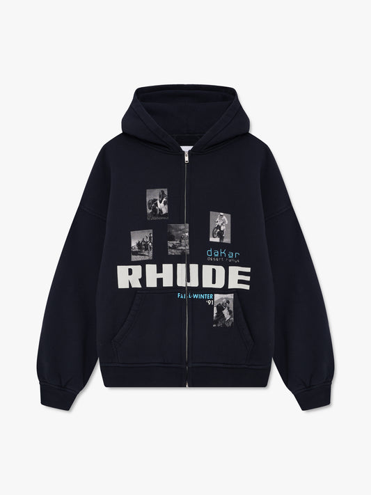 WINTER 91 RALLYE ZIP-UP HOODIE