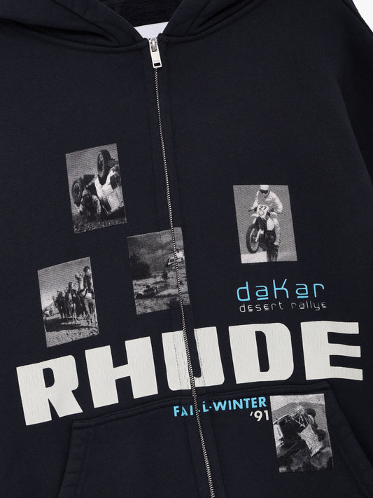 WINTER 91 RALLYE ZIP-UP HOODIE