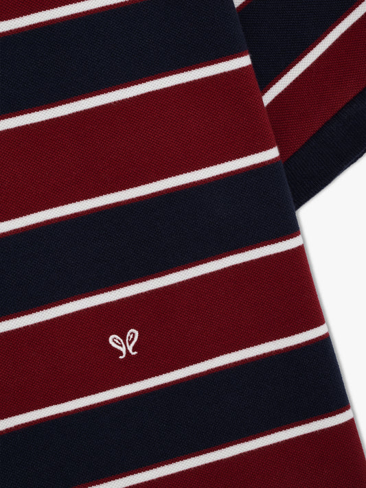 FONTAINE STRIPED SS POLO SHIRT