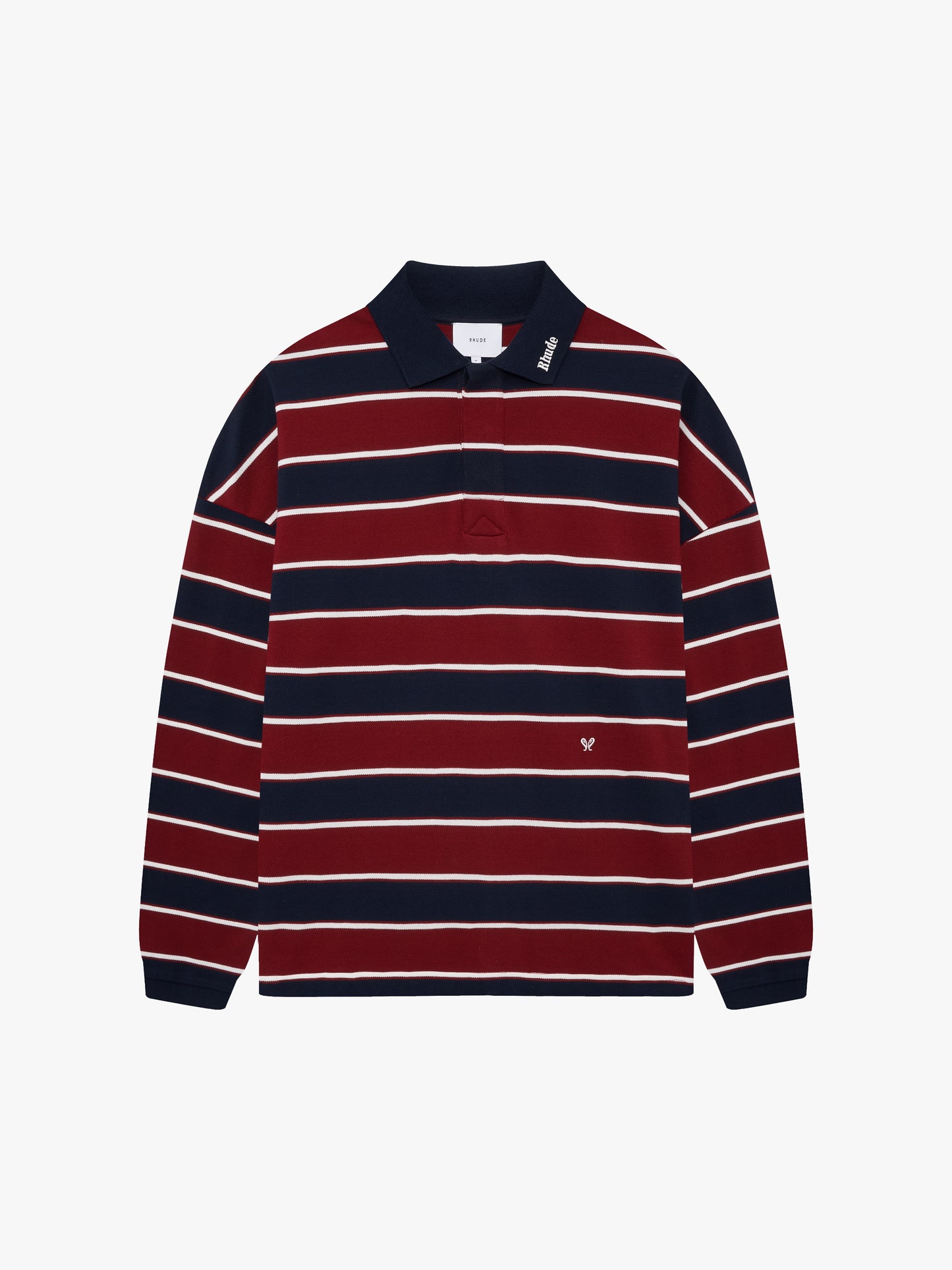 FONTAINE STRIPED LS POLO SHIRT