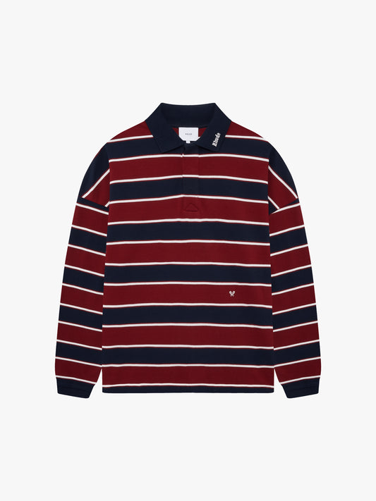 FONTAINE STRIPED LS POLO SHIRT