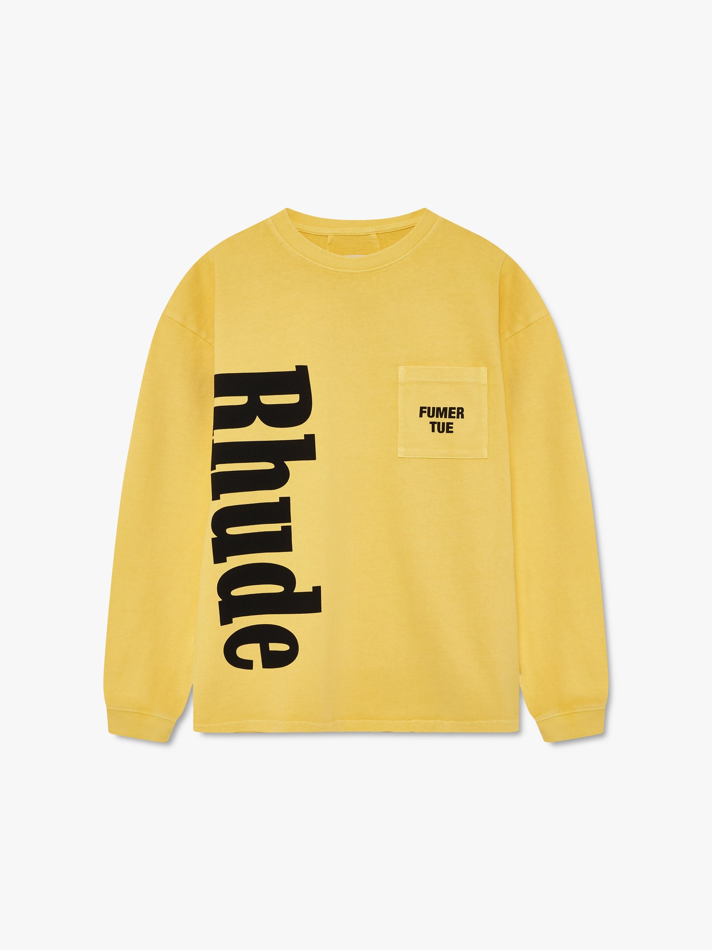 RHUDE LOGO POCKET LS TEE