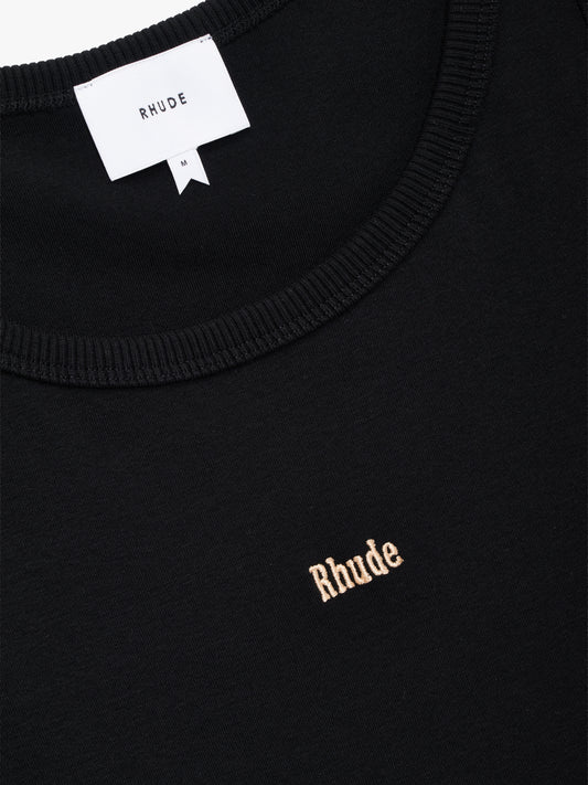 LOGO RIBBED TANK TOP