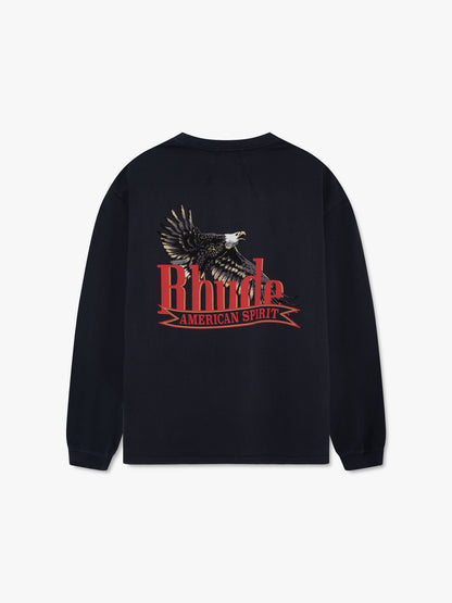 RHUDE AMERICAN SPIRIT LS POCKET TEE