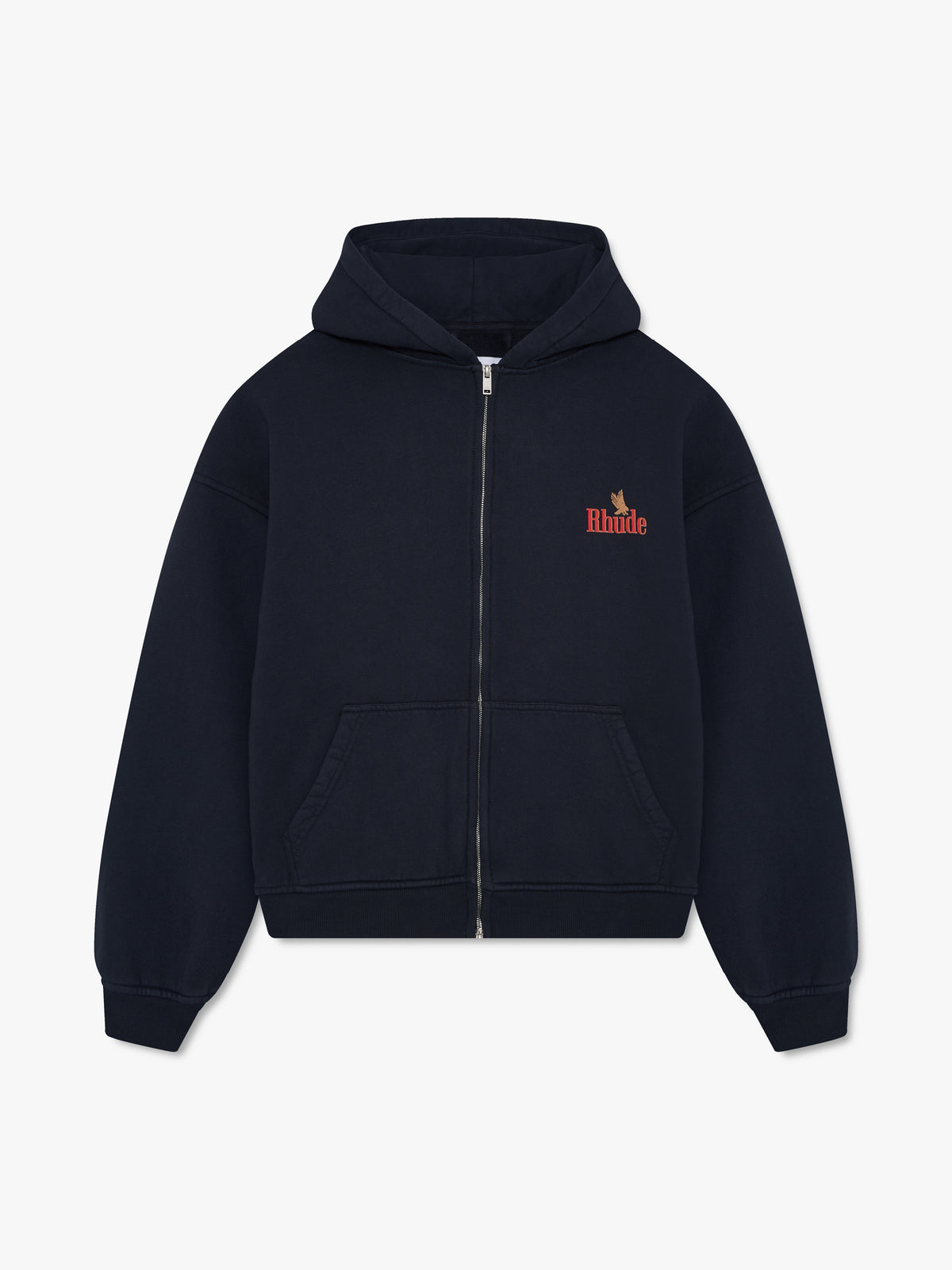 RHUDE AMERICAN SPIRIT ZIP-UP HOODIE