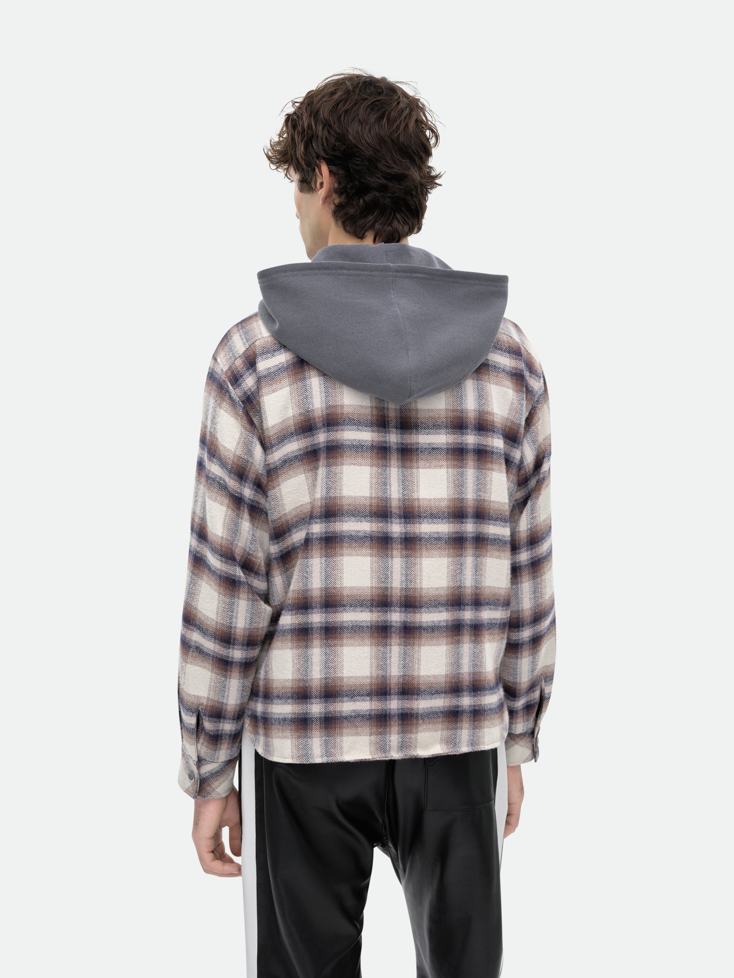 HOODED FLANNEL JACKET