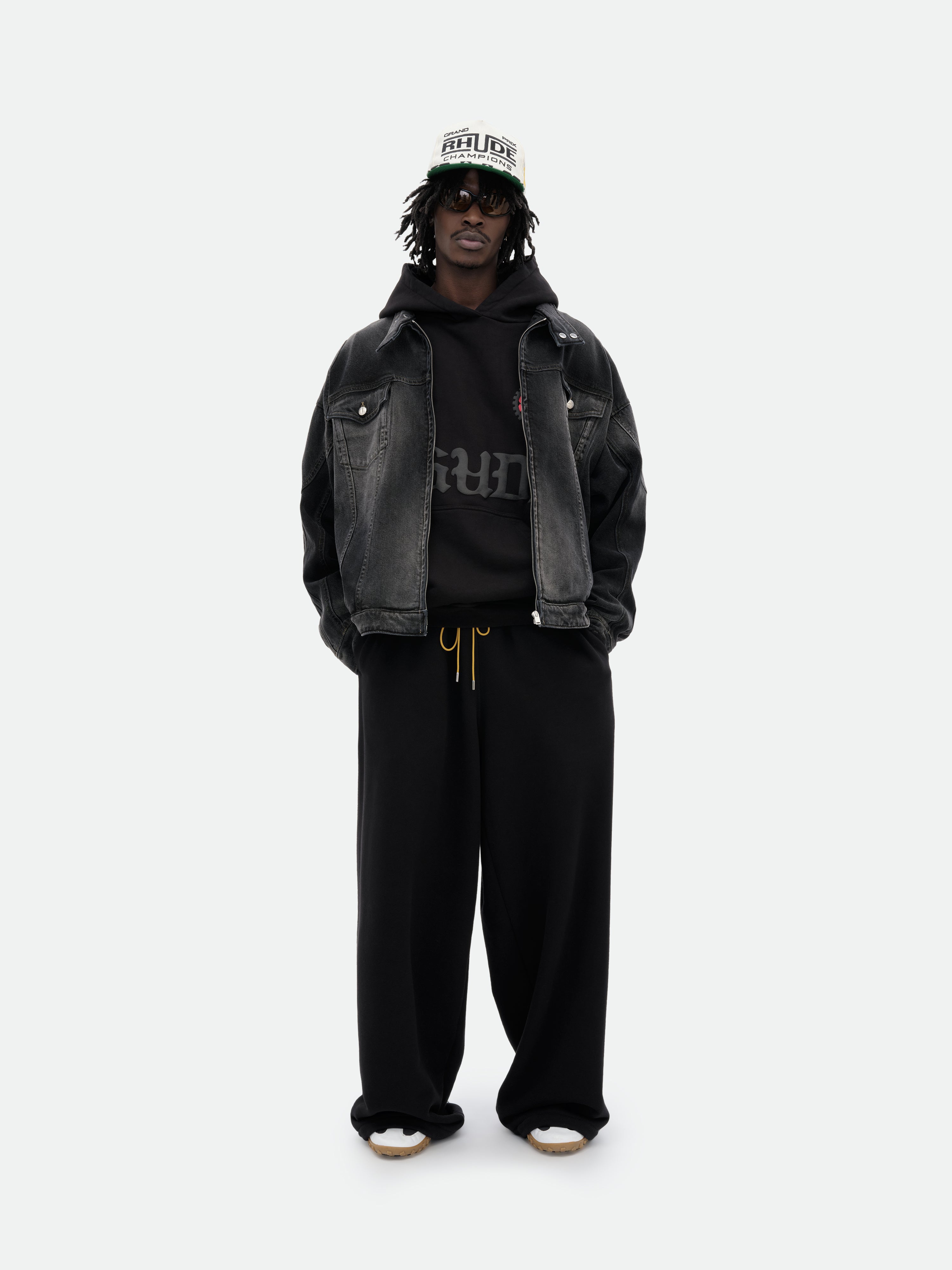 RHUDE COTE D'AZUR CREST OVERSIZED HOODIE