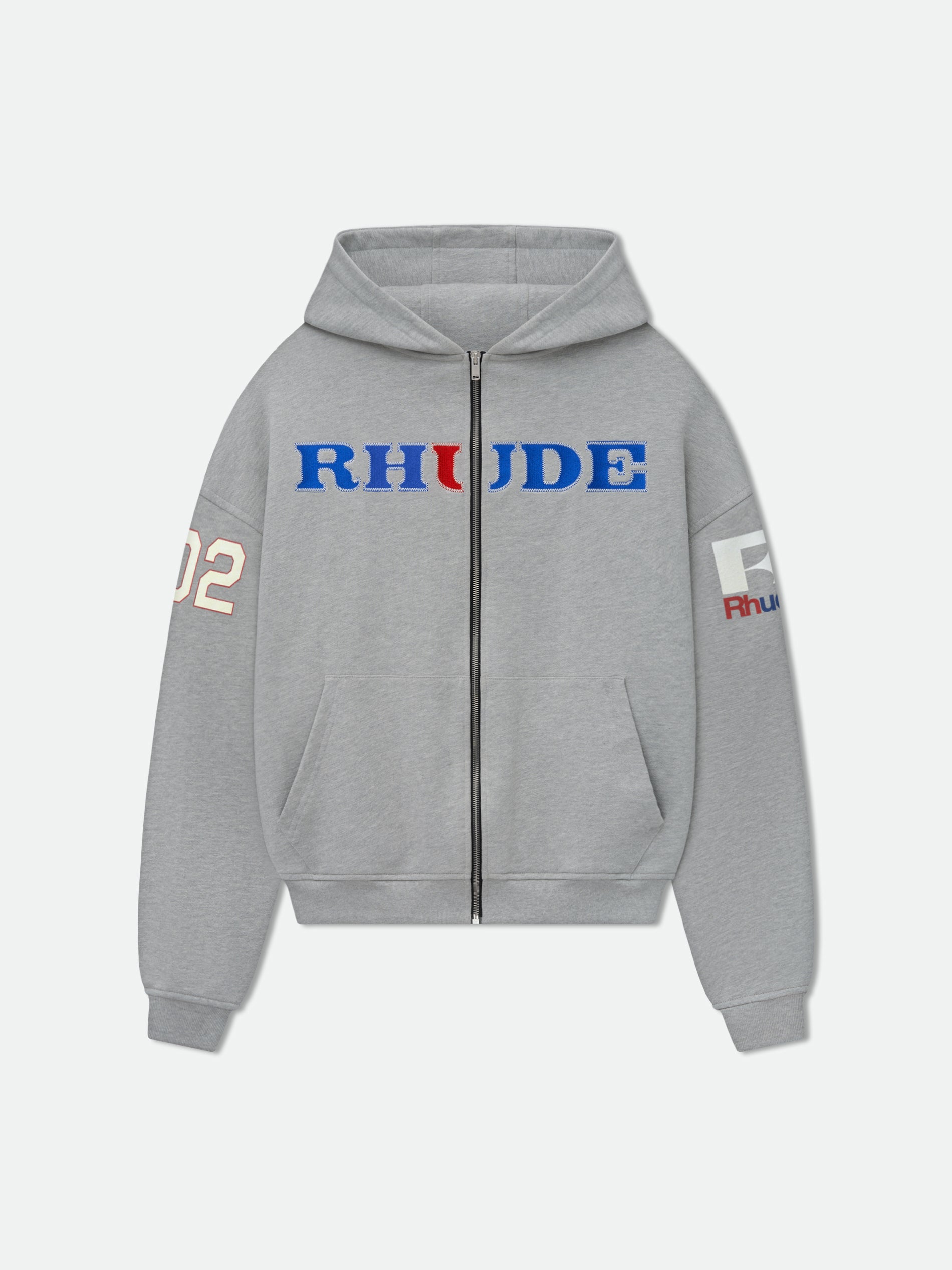 RHUDE RACING ZIP-UP HOODIE