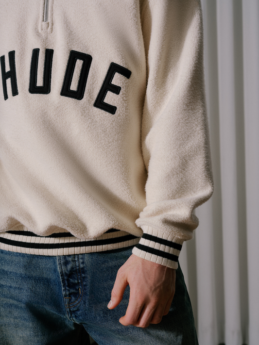 RHUDE QUARTER-ZIP VARSITY