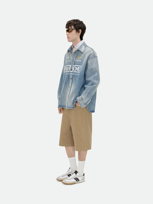 TIRE DENIM OVERSHIRT